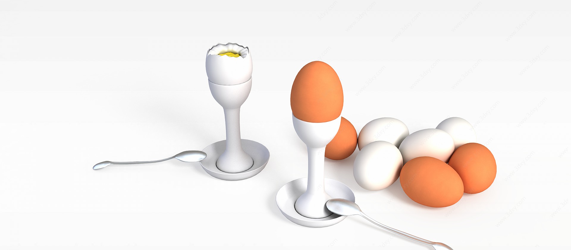 鸡蛋3D模型