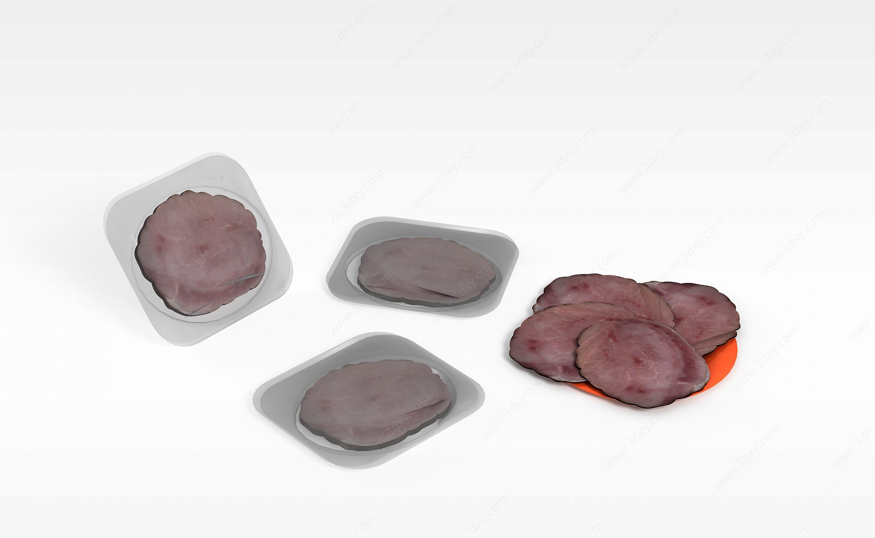 午餐肉3D模型