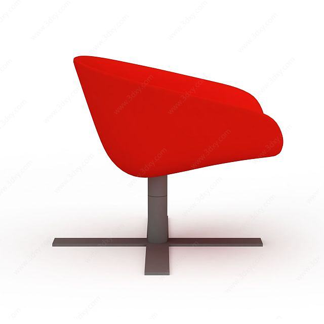 红色转椅3D模型