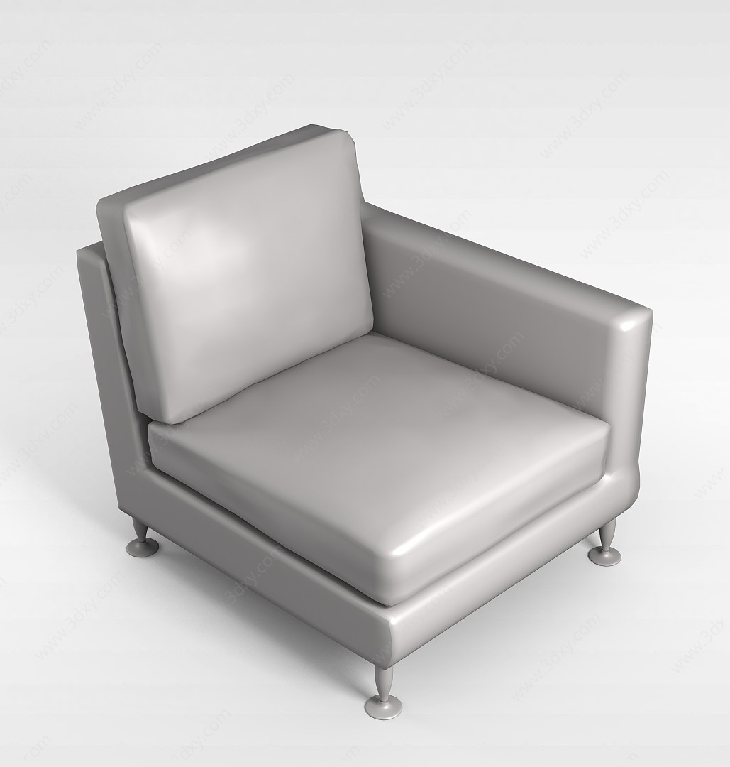 现代休闲椅3D模型
