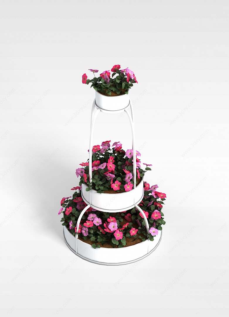 公园装饰花3D模型