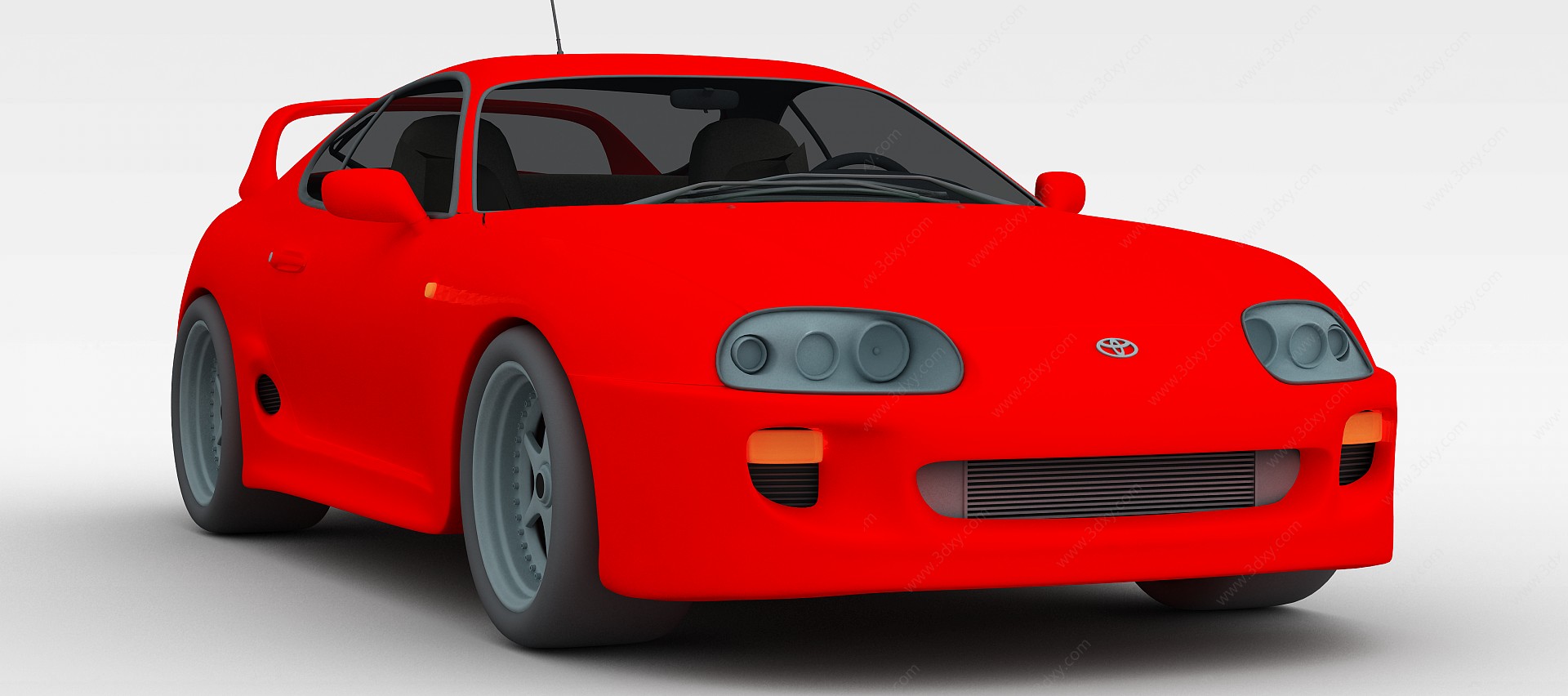 红色时尚跑车3D模型