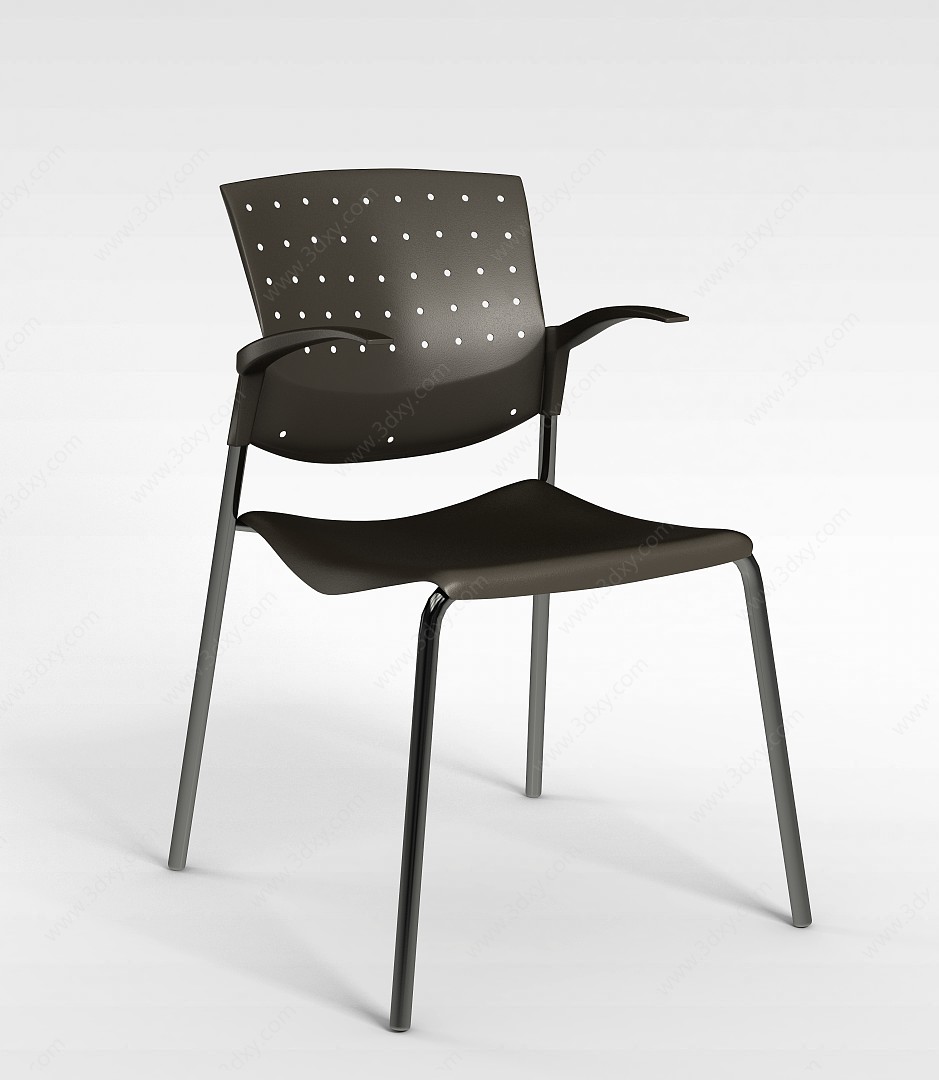 曲面餐椅3D模型
