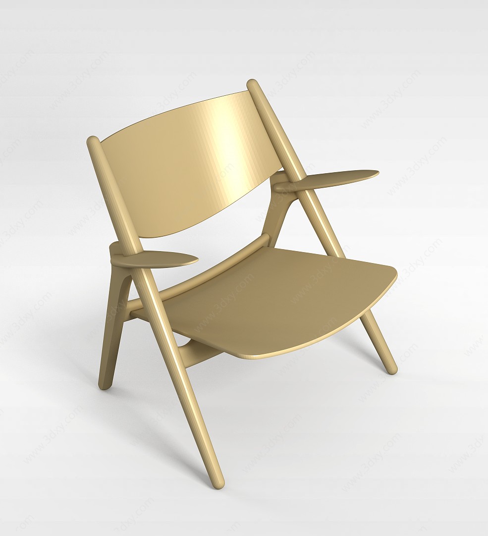 折叠式椅子3D模型