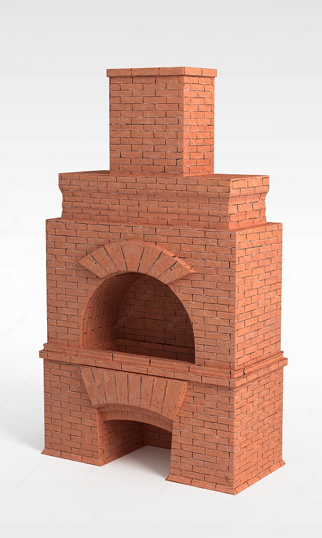 红砖建筑3D模型