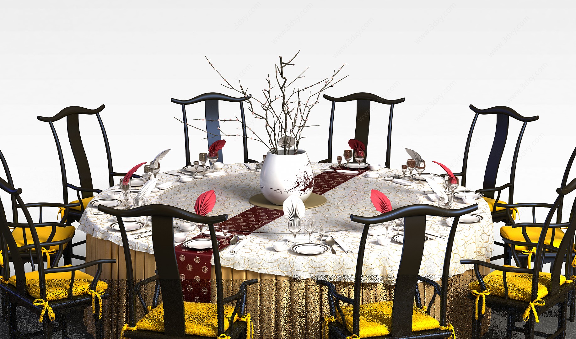 餐厅餐桌椅3D模型