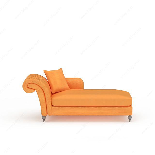 贵妃躺椅3D模型