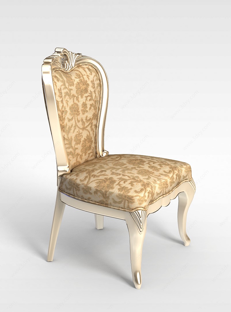 欧式时尚餐椅3D模型