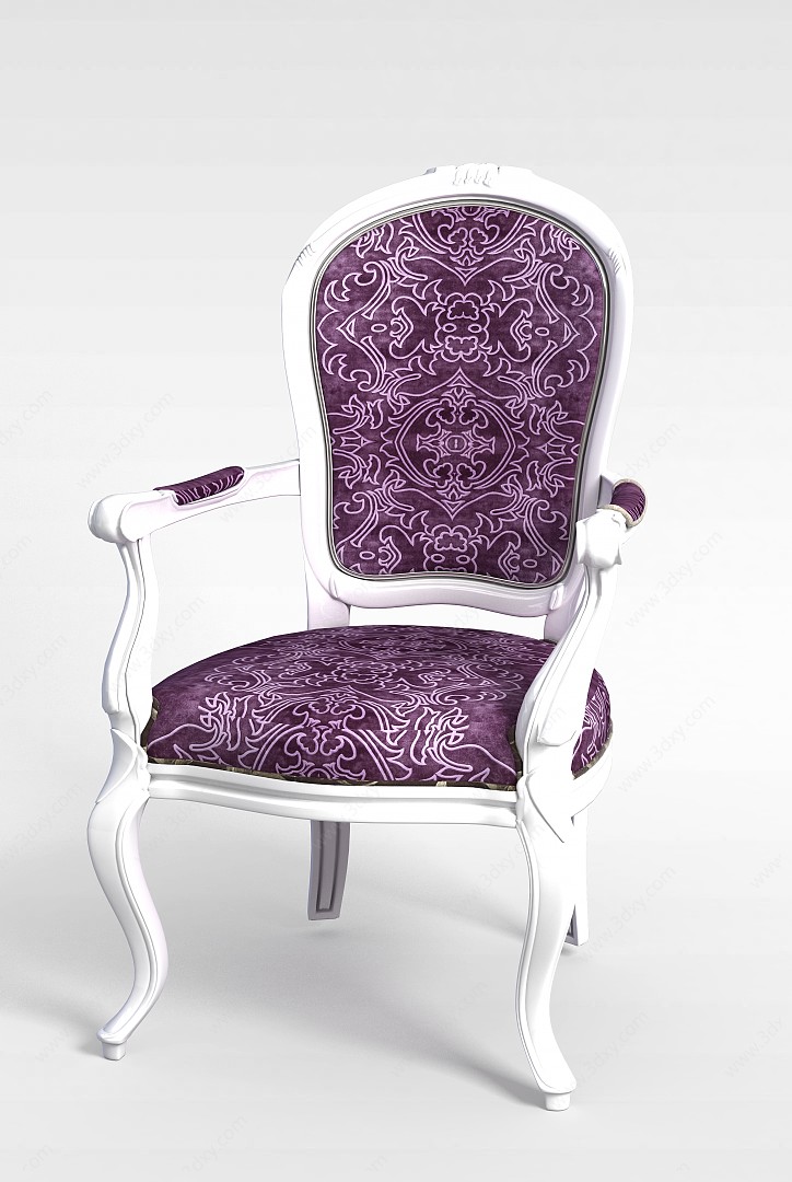 欧式化妆椅3D模型