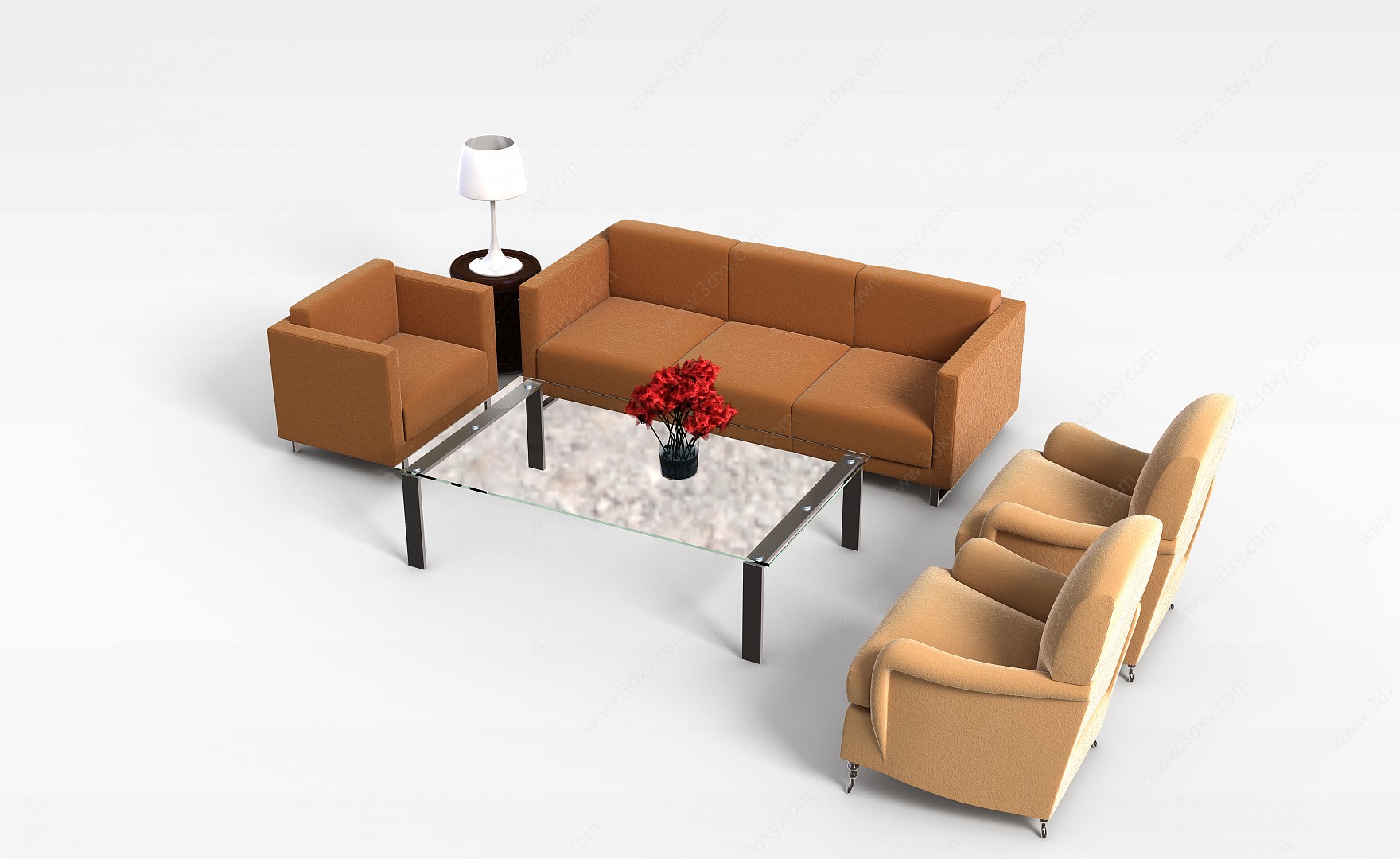 简约沙发组3D模型