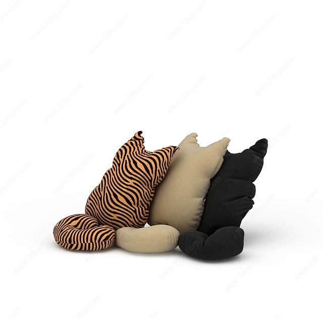 布艺抱枕3D模型