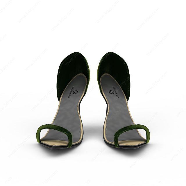 女士凉鞋3D模型