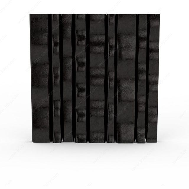 黑色墙面饰品3D模型