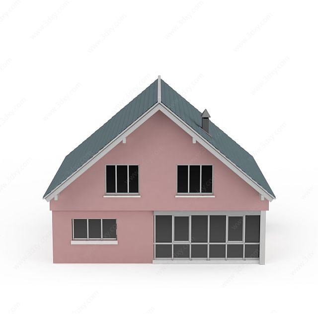 别墅楼房3D模型