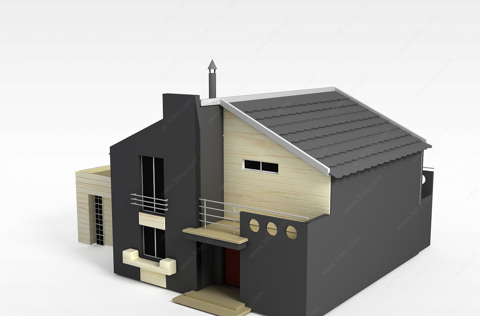 双层别墅3D模型