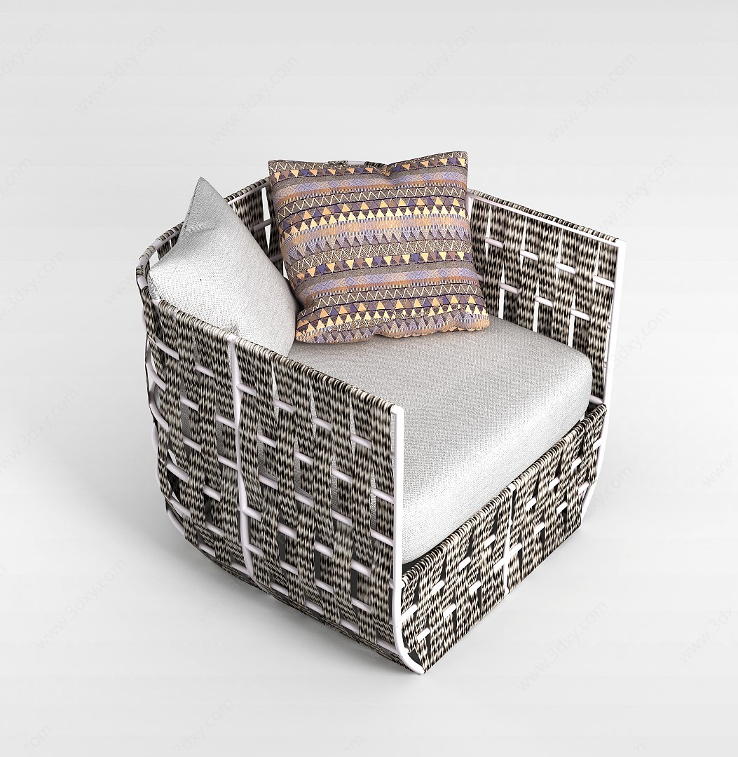 休闲沙发椅3D模型