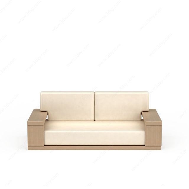 现代扶手沙发3D模型