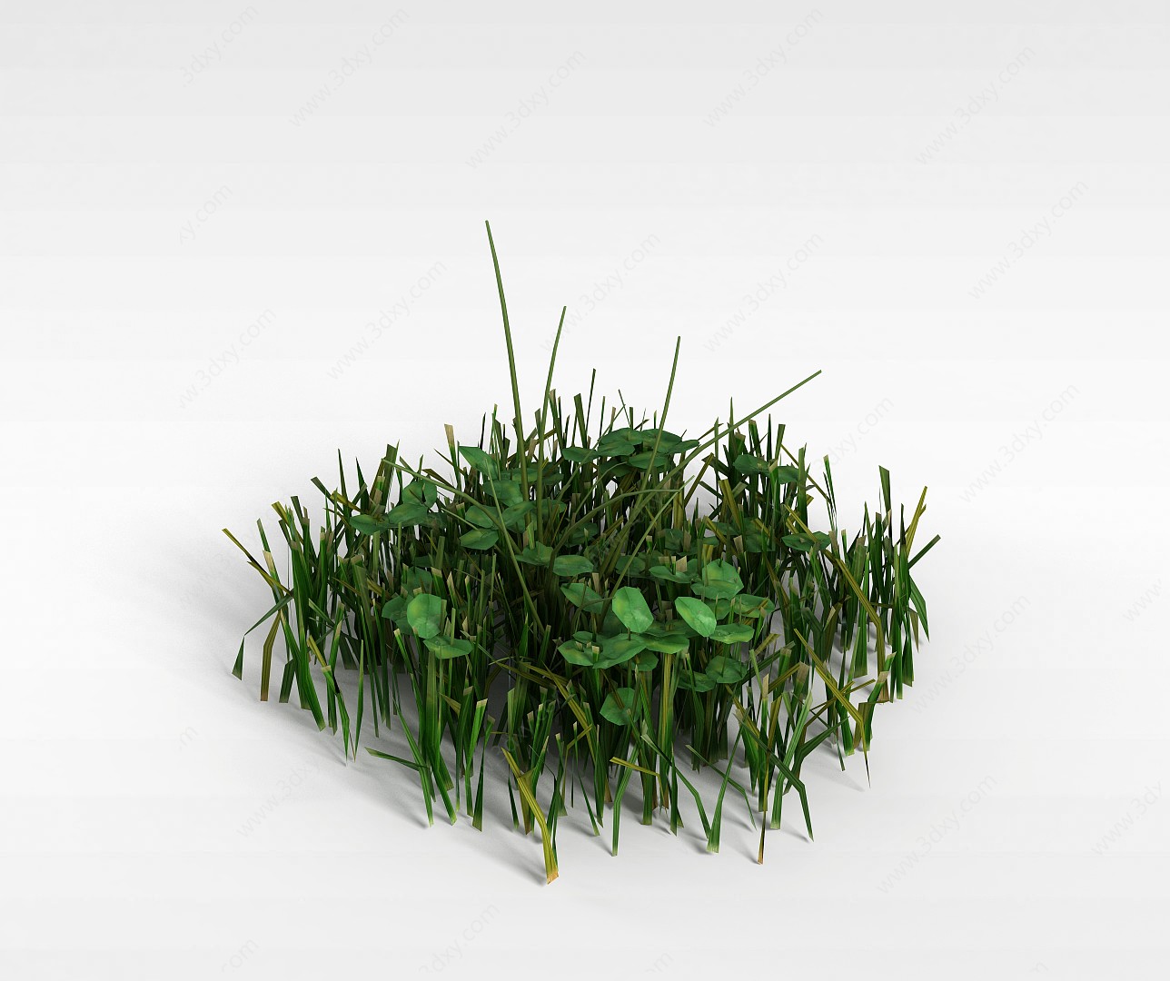 绿色草丛3D模型