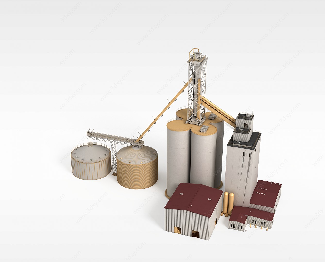 工业建筑3D模型