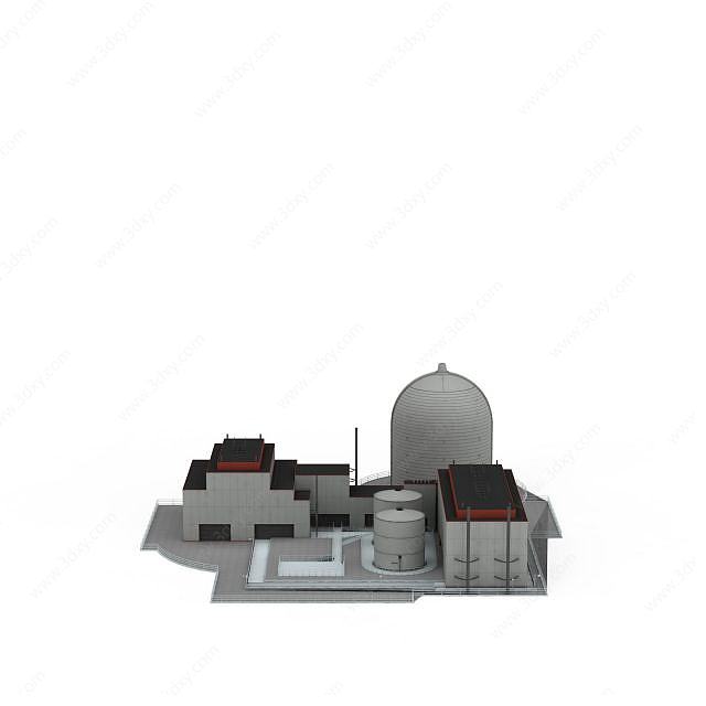 工业厂房3D模型