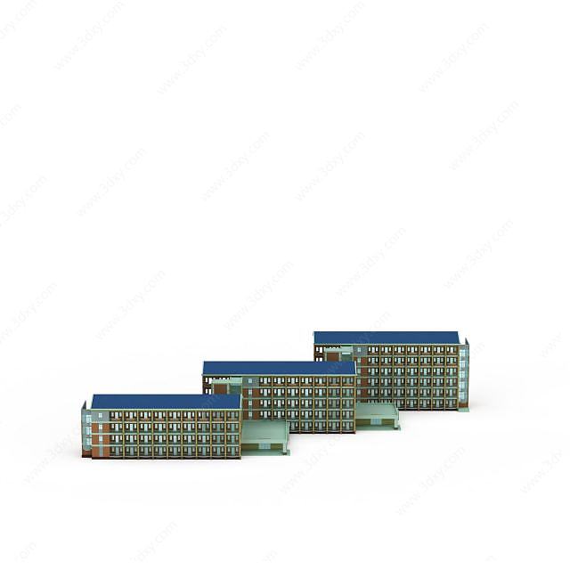 现代楼房3D模型
