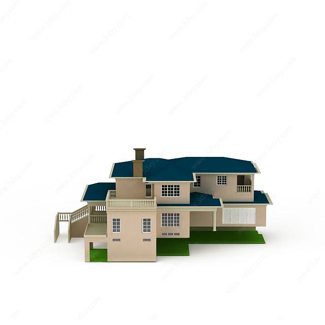 现代别墅3D模型