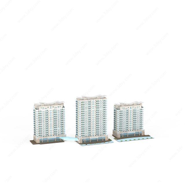 建筑楼房3D模型