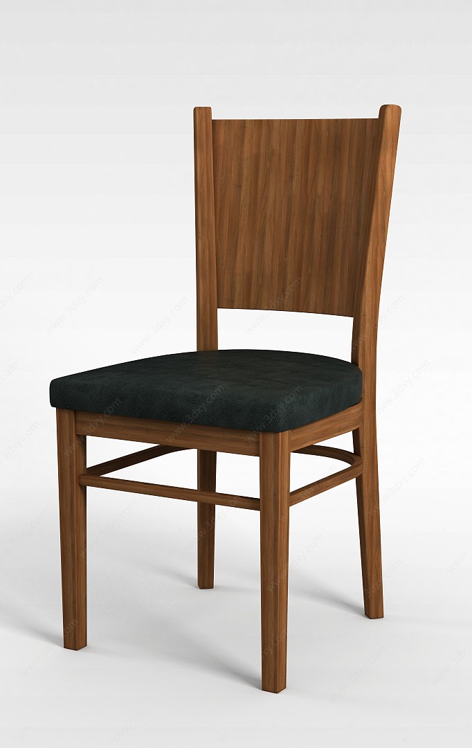 软垫餐椅3D模型