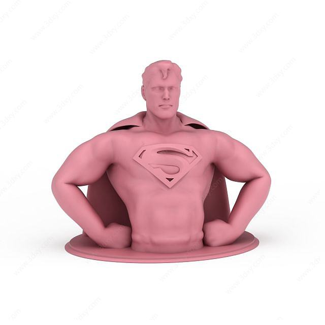 炫酷超人半身3D模型