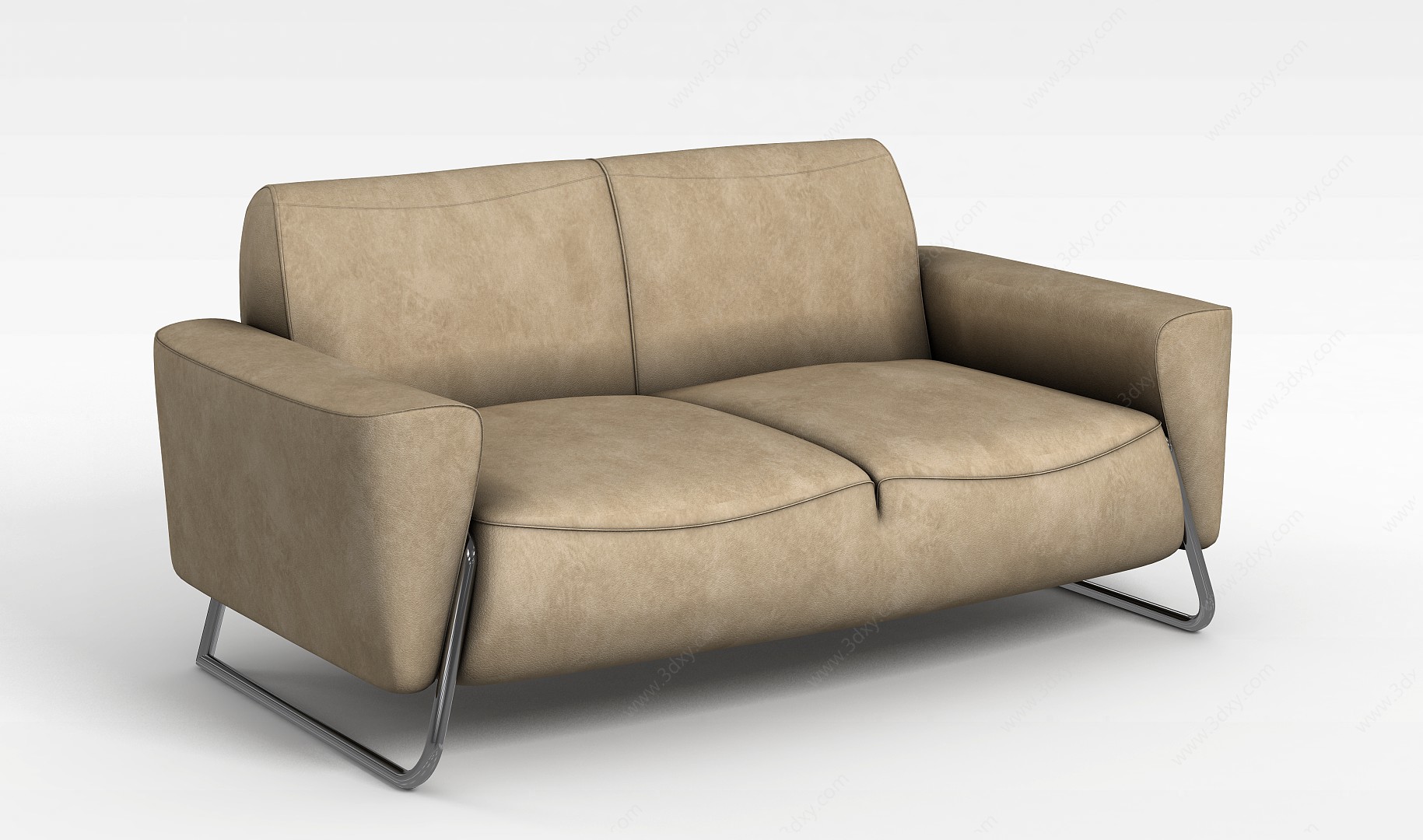 简易双人沙发3D模型