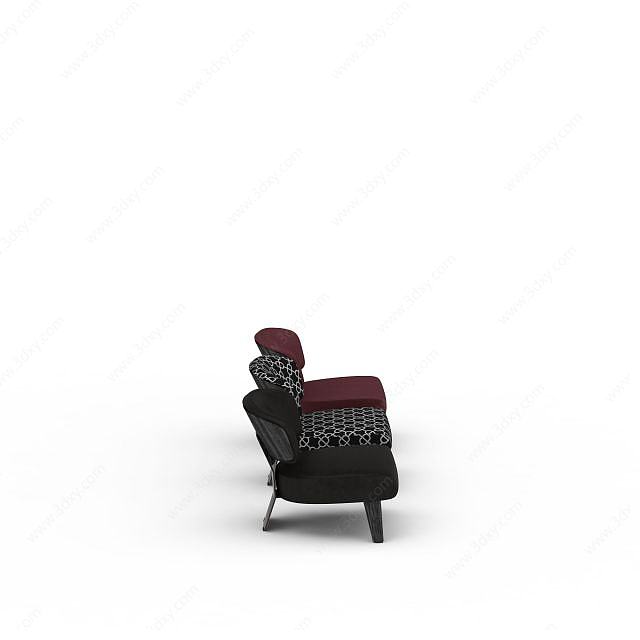 单人沙发椅组合3D模型