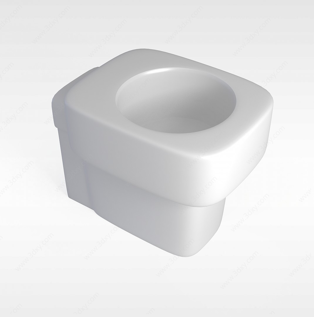 瓷面洗手池3D模型