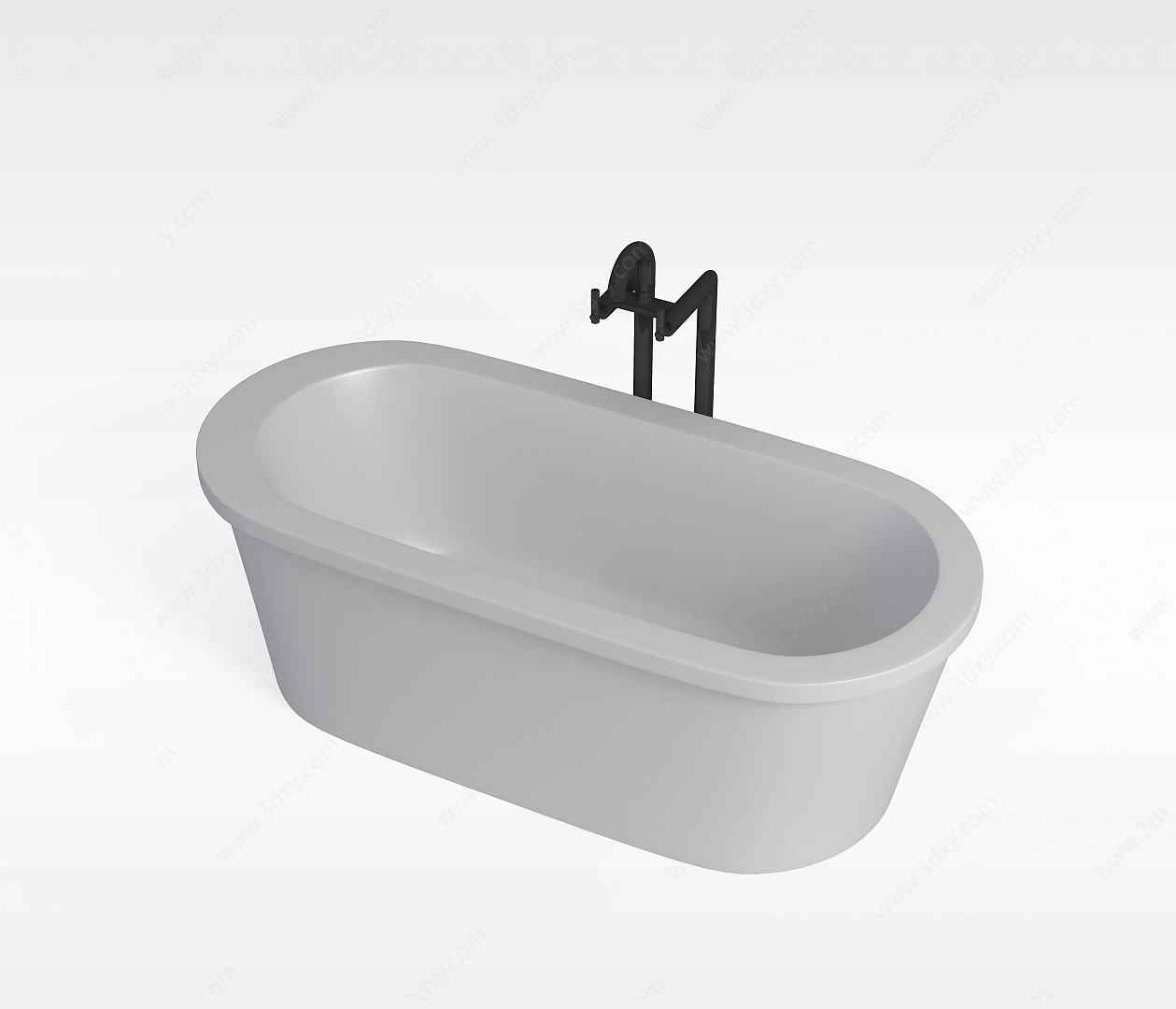 超白瓷面浴缸3D模型
