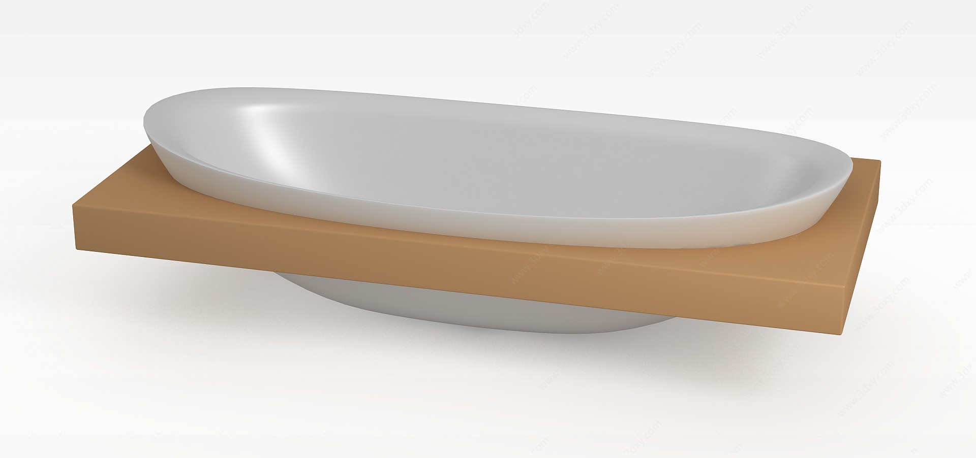 嵌入式浴缸3D模型