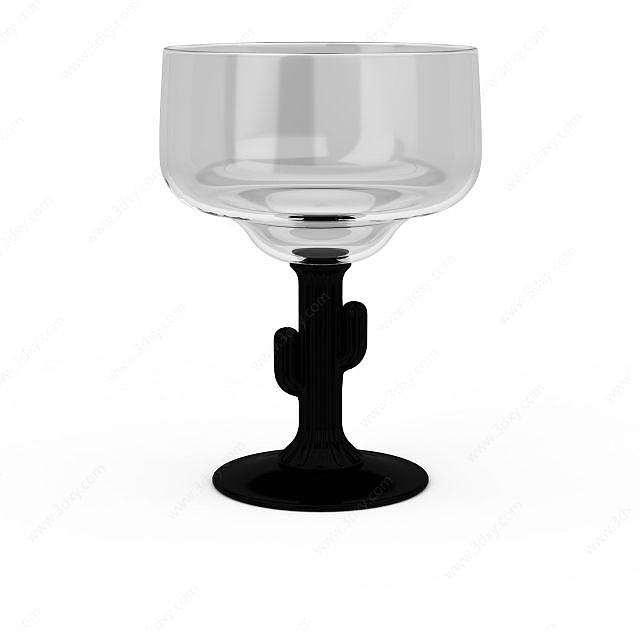 大型酒杯摆件3D模型