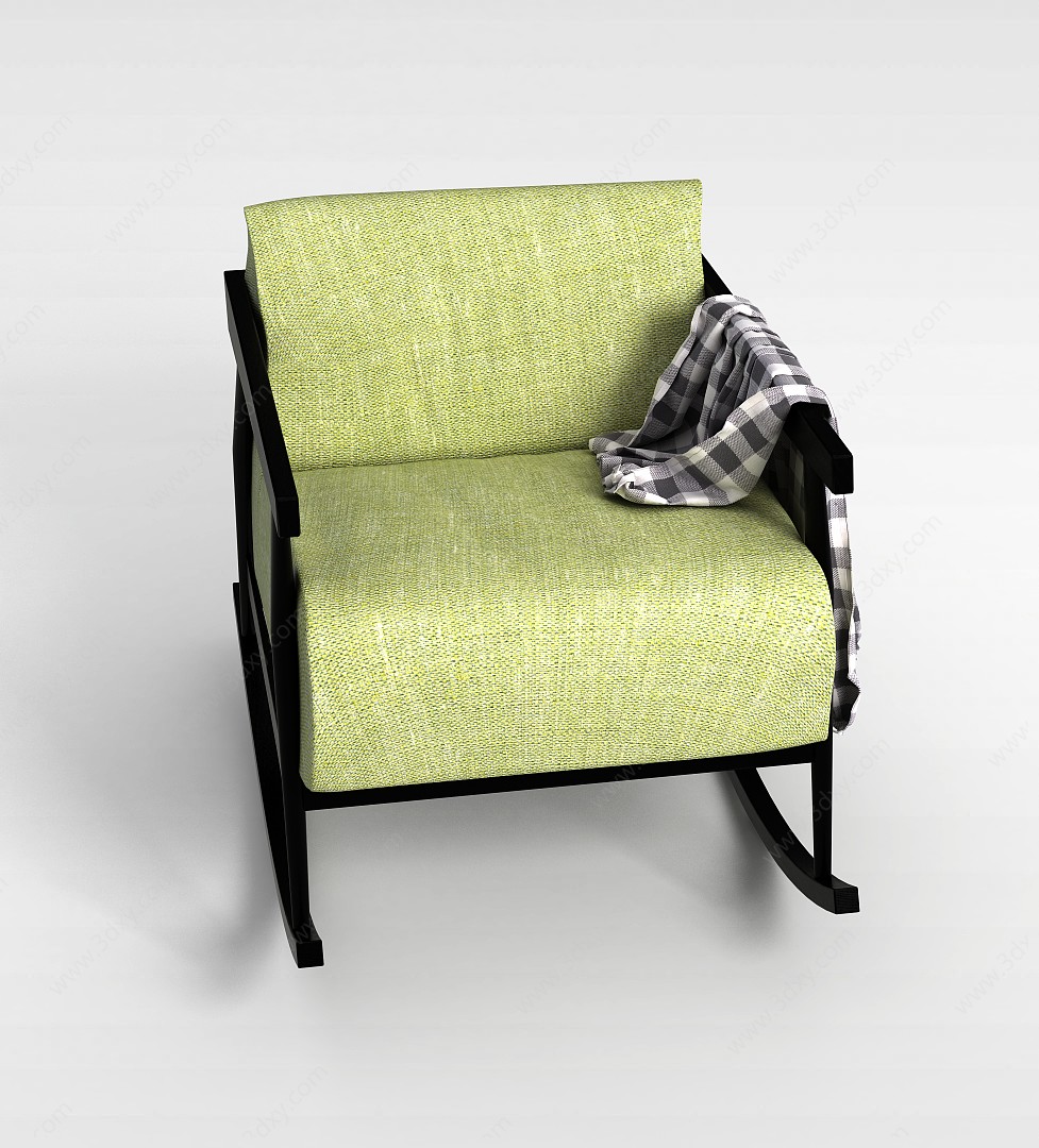 绿色沙发椅3D模型