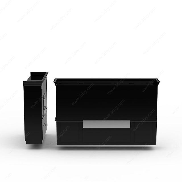 黑色橱柜3D模型