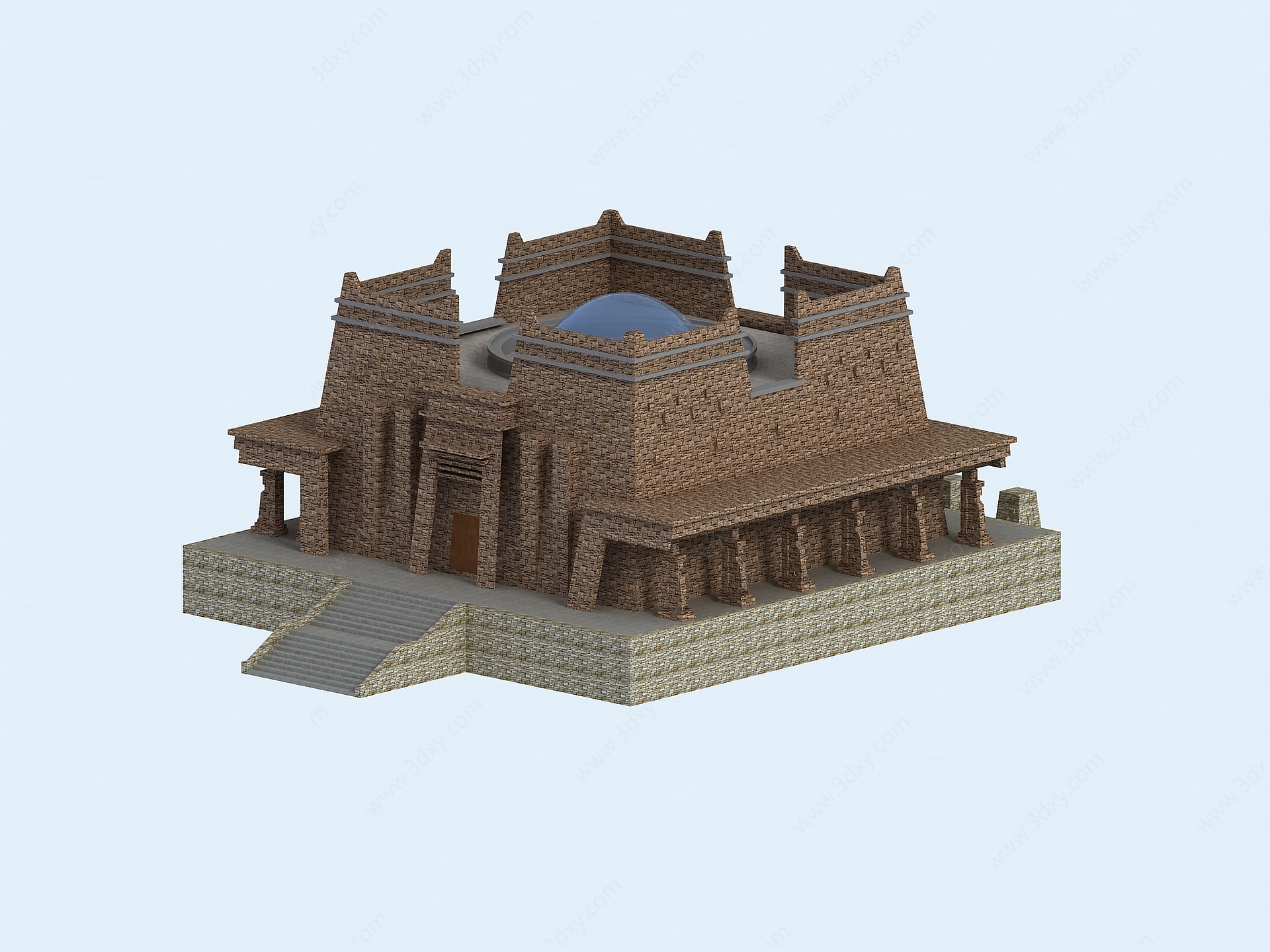 羌族神庙3D模型