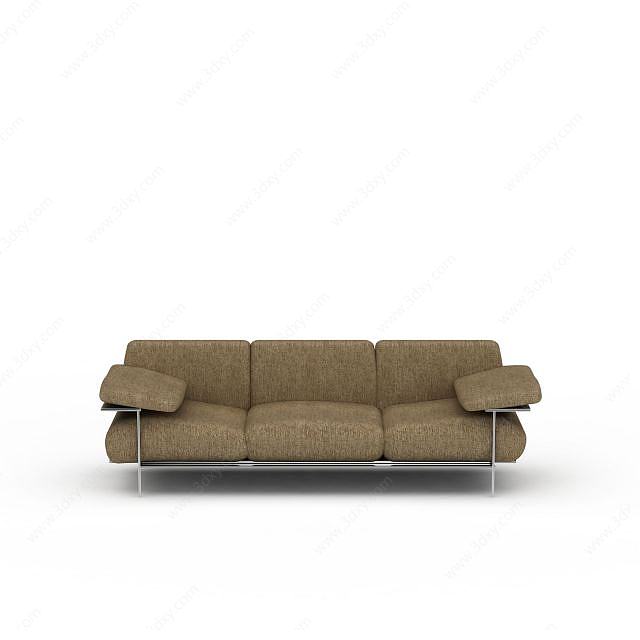 休闲布艺沙发3D模型