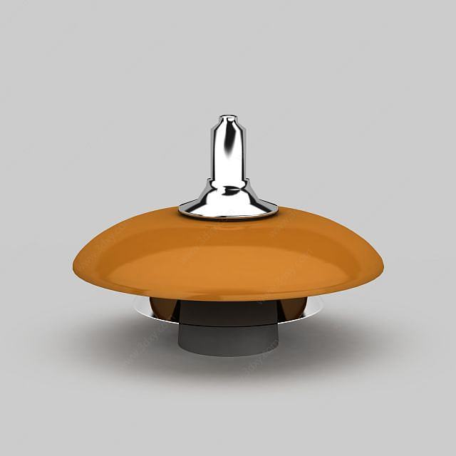 欧式碗状小吊灯3D模型
