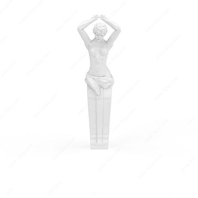 欧美雕塑雕像3D模型