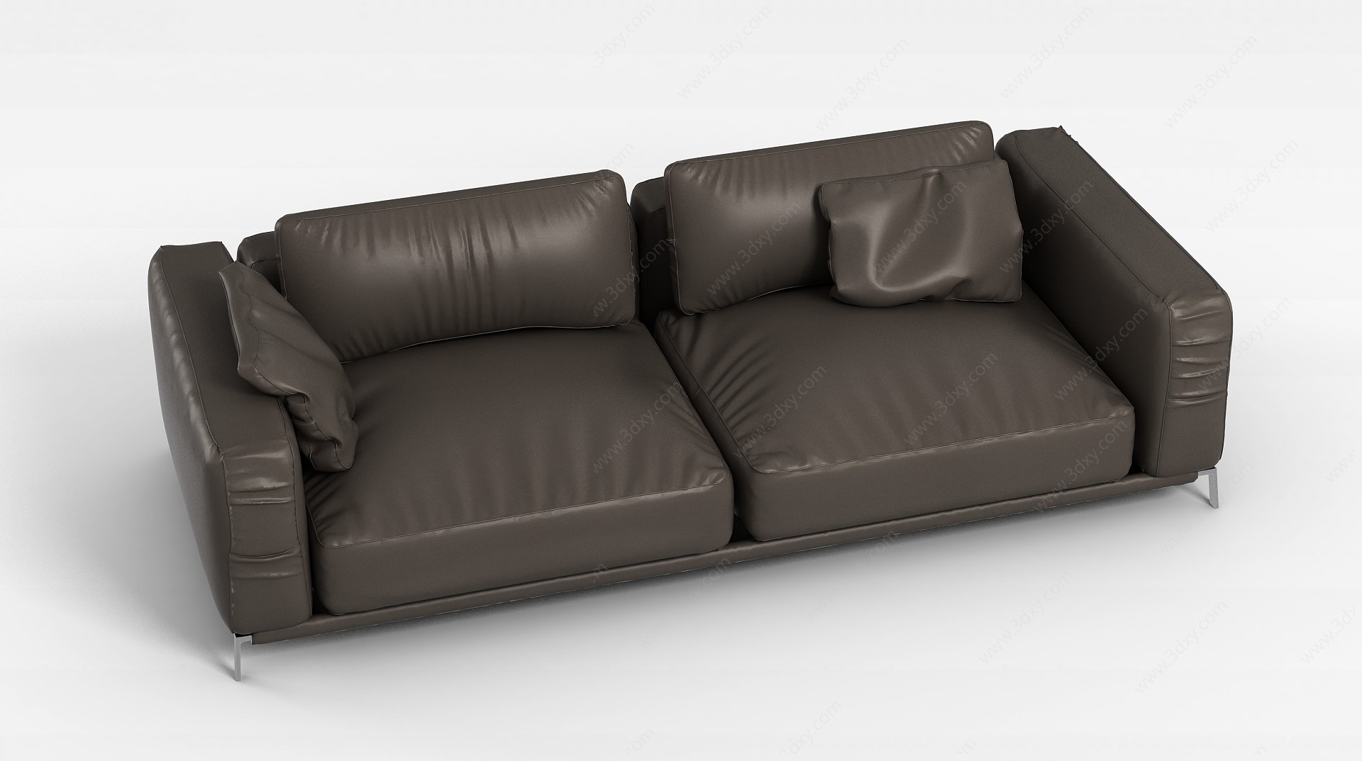 时尚深灰色极简主义沙发3D模型