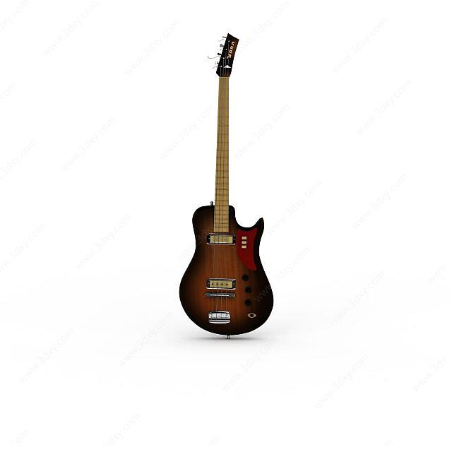 电吉他乐器3D模型