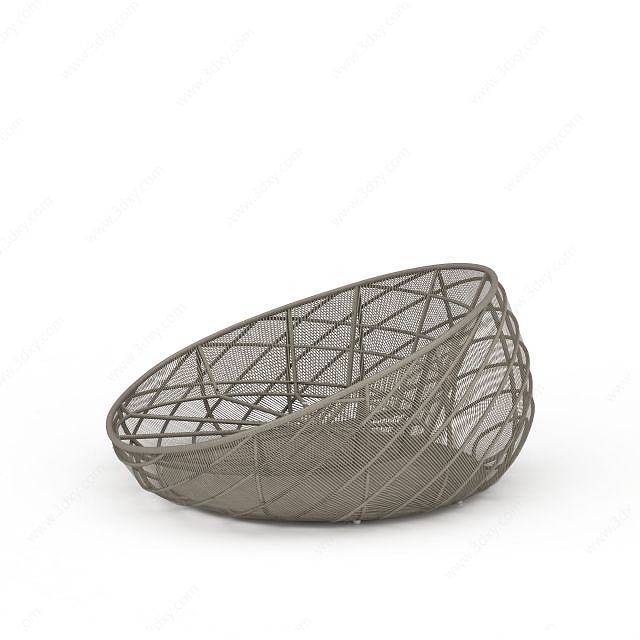编织懒人沙发3D模型