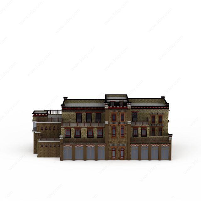 藏族建筑3D模型