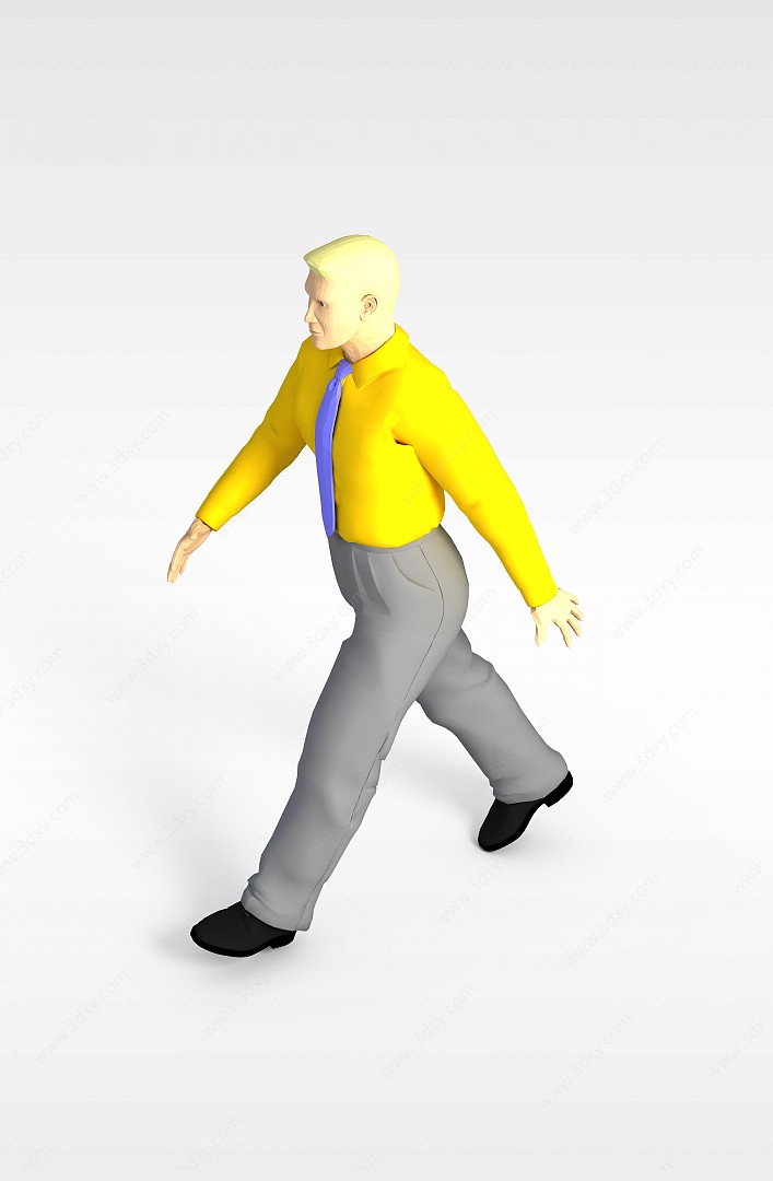 行走的男人3D模型