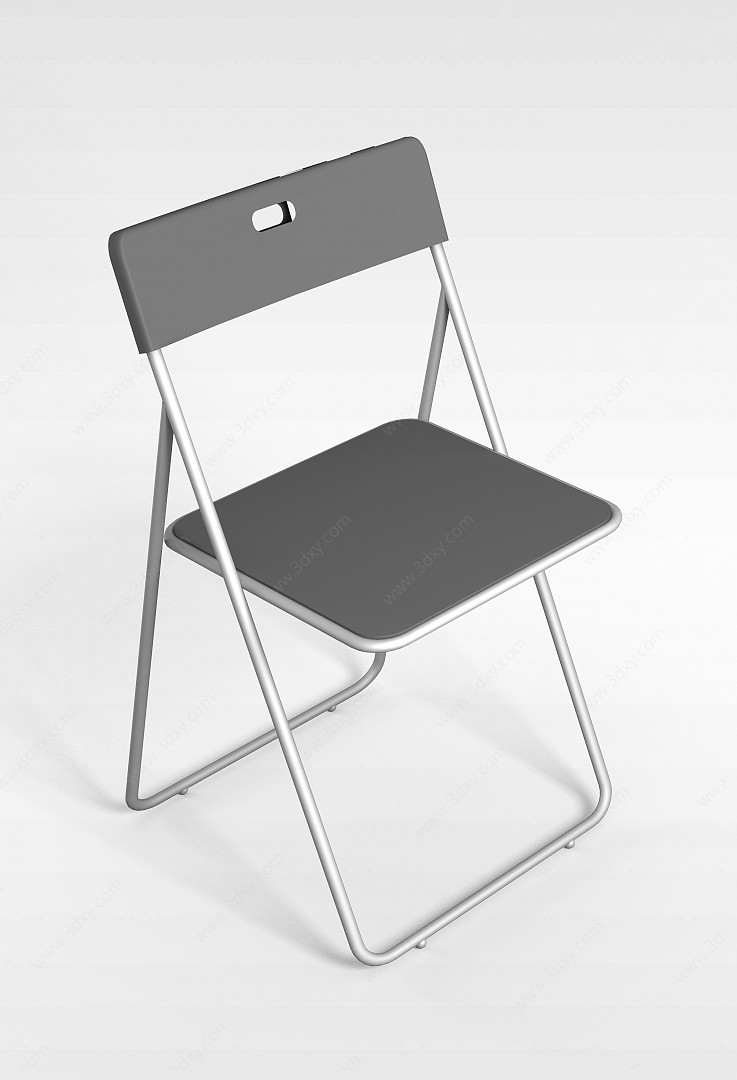 简易折叠办公椅3D模型