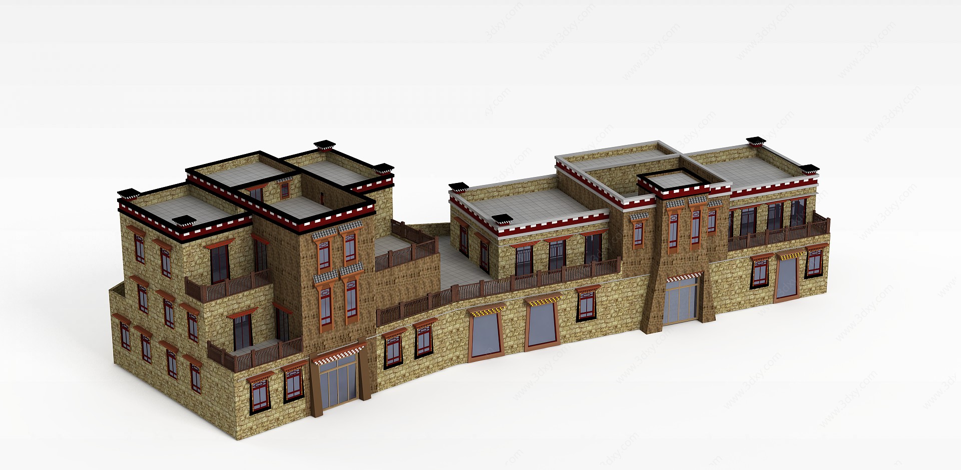 藏族建筑3D模型