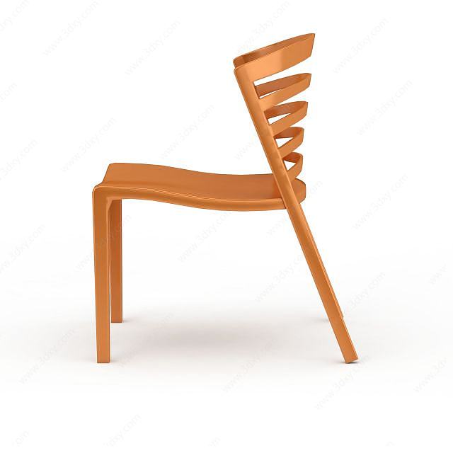 创意精品实木椅3D模型