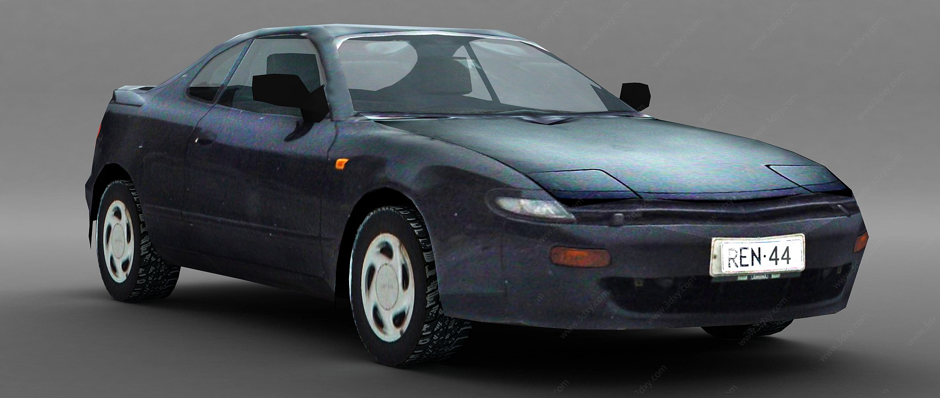 黑色小轿车3D模型